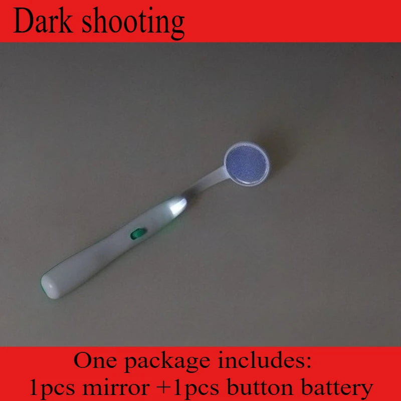 1Pcs Dentistry Filling Material Kit Intraoral Mirrors Dental Mirror with Led Lights Microscope Internal Speculum Checking Mirror